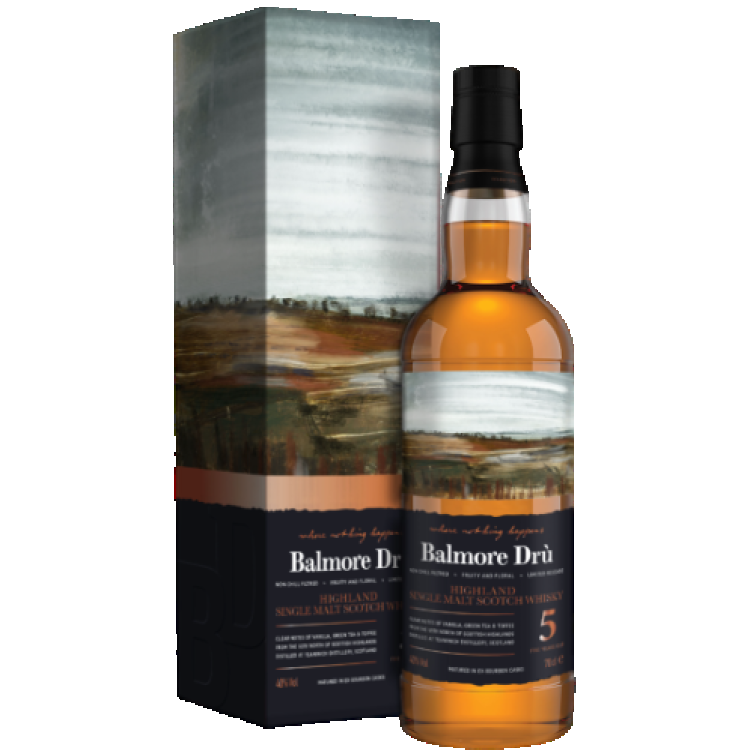 Balmore Dru Highland Single Malt Scotch Whisky 5 YO