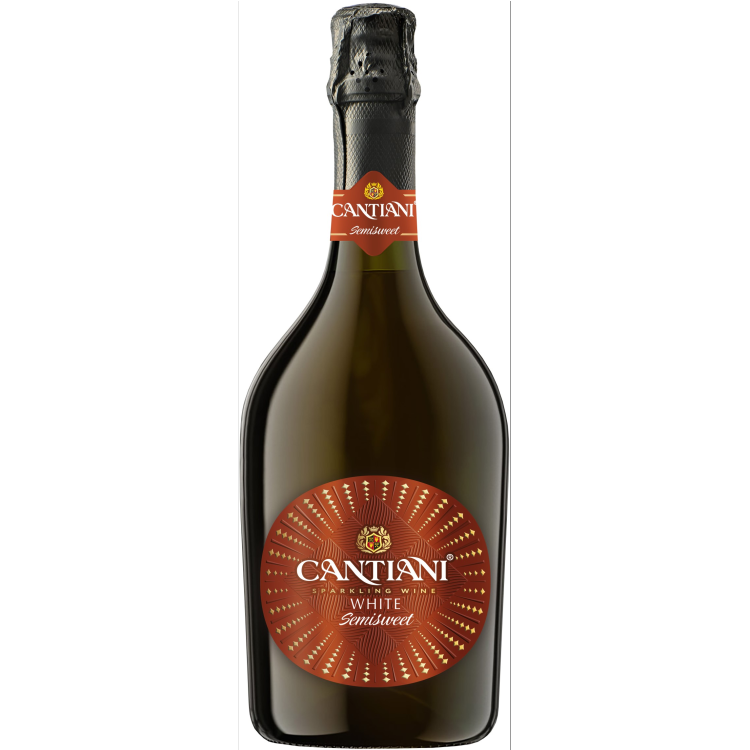 Игристое вино Cantiani белое полусладкое Россия, 0,75 л