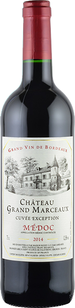 Вино Chateau Grand Marceaux Medoc Cuvee Exception 0.75 л