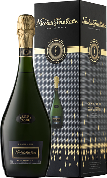 Шампанское Nicolas Feuillatte, Cuvee Speciale Millesime Brut, в подарочной упаковке 0.75 л