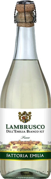 Игристое вино Fattoria Emilia, Bianco Secco, Lambrusco dell'Emilia IGT 0.75 л