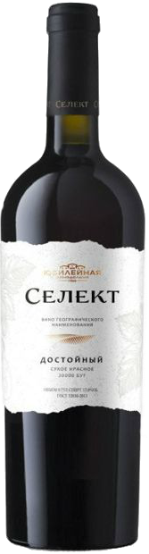 Вино Достойный Селект красное сухое 0.75 л