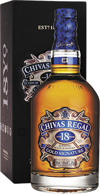Виски Chivas Regal, 18 летней выдержки, в подарочной упаковке 0.7 л