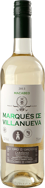 Вино Marques de Villanueva, Macabeo, Carinena DO 0.75 л