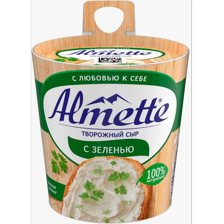 Творожный сыр Almette с зеленью 150 гр