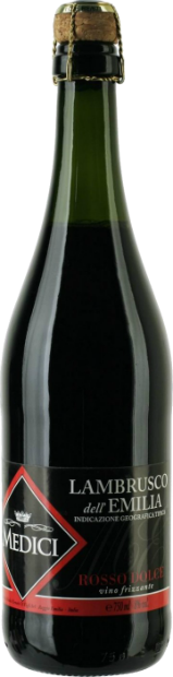Безалкогольное игристое вино Lambrusco dell‘Emilia Rosso Dolce Medici 0.75 л