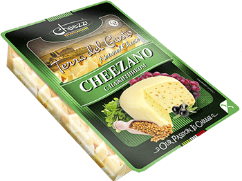 Сыр Чизано Terra Del Gusto с пажитником кубики 50% 180гр