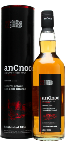 Виски AnCnoc, 22 летней выдержки 0.7 л