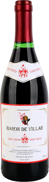 Вино Baron de Villar, Tinto 0.75 л