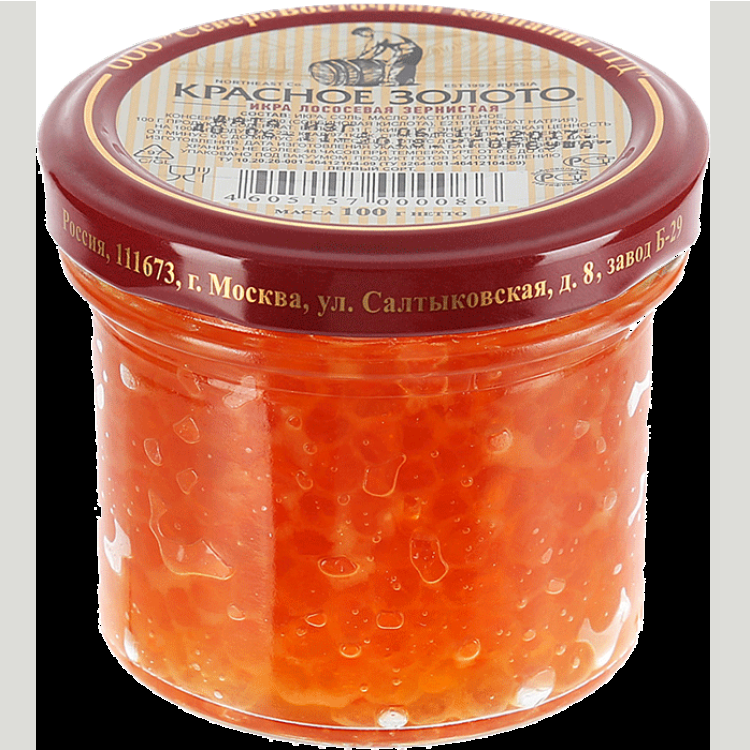 Икра лососевая зернистая Красное золото