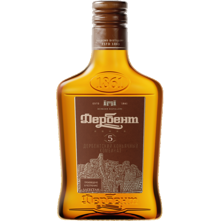 Российский коньяк пятилетний Дербент
