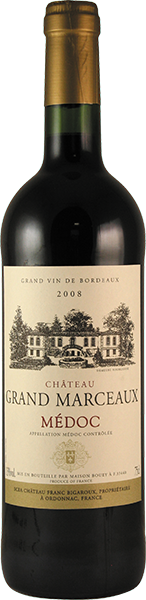 Вино Chateau Grand Marceaux Medoc АОС 0.75 л