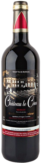 Вино Chateau Le Cone, Bordeaux Superieur, AOC 0.75 л