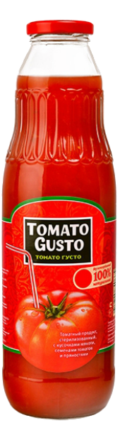Сок "Tomato Gusto" томатный 0.75 л