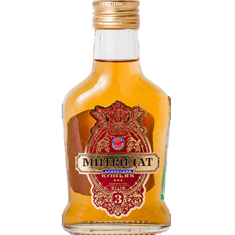Коньяк Митридат 3 звезды 0.1 л