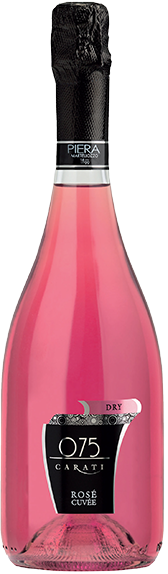 Игристое вино Piera Martellozzo, 075 Carati Rose Cuvee Dry 0.75 л