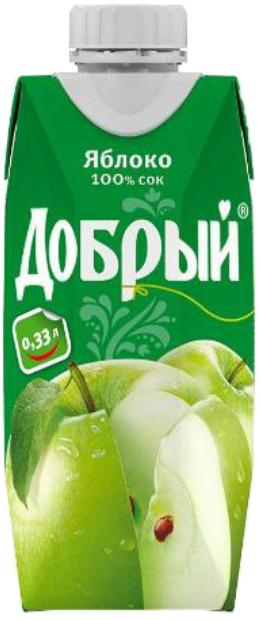 Сок "Добрый" Яблоко 0.33 л