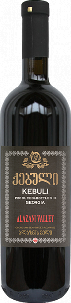 Вино Alazani Valley Kebuli 0.75 л полусладкое красное 0.75 л