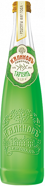 Вода Напиток газированный Калиновъ Лимонадъ Тархун 0.5 л