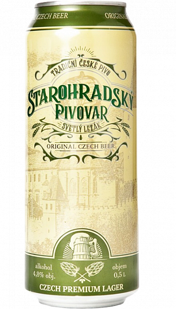 Светлое пиво Starohradsky Pivovar Svetly Lezak 0.5 л