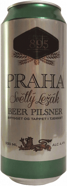 Светлое пиво Praha Svetly Lezac 0.5 л