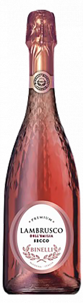 Игристое вино Binelli Premium Lambrusco Rosato розовое сухое 0.75 л