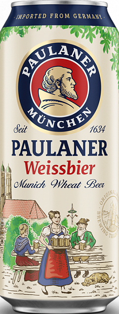 Светлое пиво Paulaner Hefe Weißbier Naturtrüb 0.5 л