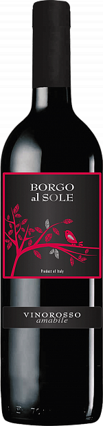 Вино Borgo Al Sole 0.75 л полусладкое красное 0.75 л