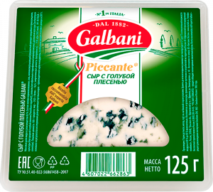 Сыр с голубой плесенью Galbani 62%