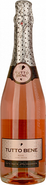 Игристое вино Tutto Bene Rose semi-dolce 0.75 л