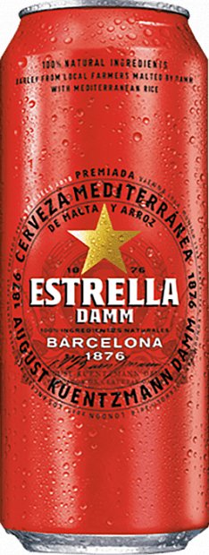 Светлое пиво Estrella Damm 0.5 л