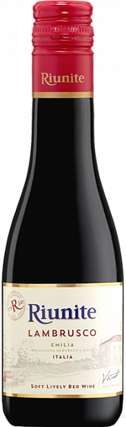 Вино Riunite Lambrusco Emilia 0.187 л полусладкое красное 0.187 л