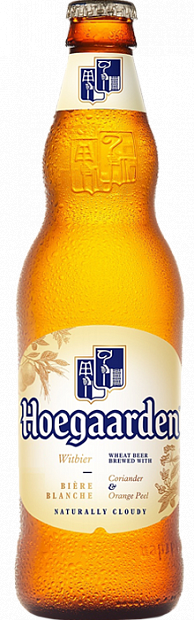 Светлое пиво Hoegaarden белое нефильтрованное 0.47 л