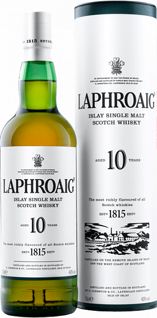 Виски Laphroaig 10 Single Islay Malt 0.7 л