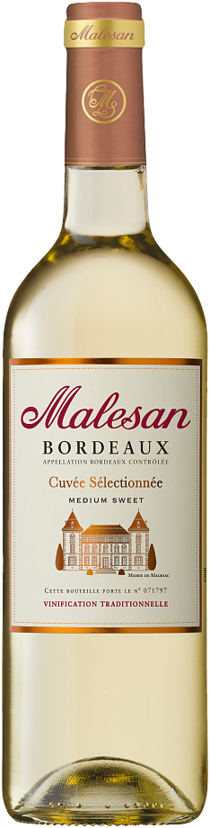 Malesan Bordeaux Cuvee Selectionnee white medium sweet