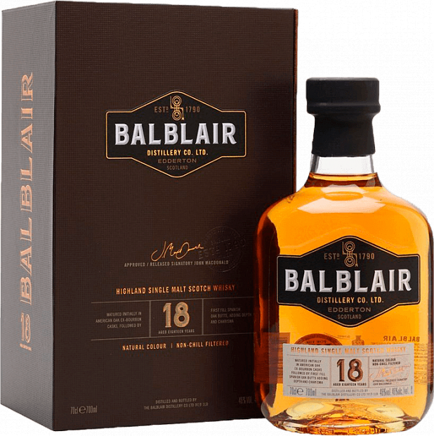 Виски Whiskey Balblair 18 Year Old 0.7 л