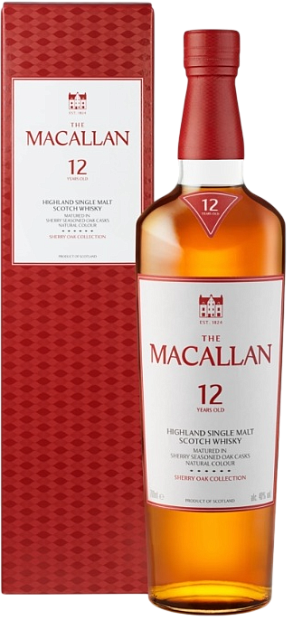 Купить виски The Macallan Sherry Oak 12 Years Old в п/у 0.7 л с