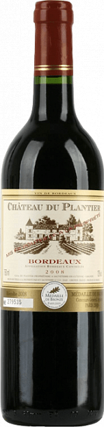 Вино Chateau du Plantier Bordeaux 0.75 л
