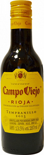 Вино Campo Viejo Tempranillo 0.187 л