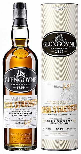 Виски Glengoyne Cask Strength, в тубе 0.7 л