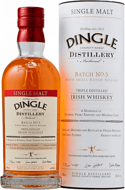 Виски Dingle Single Malt Batch № 5 0.75 л