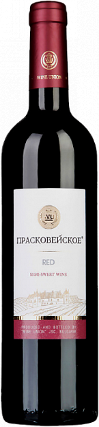 Вино Прасковейское красное полусладкое 0.75 л