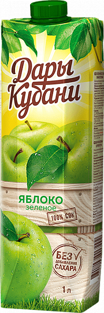 Сок яблочный Дары Кубани 1 л