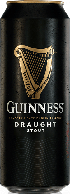 Тёмное пиво Guinness Draught, 0.44 л