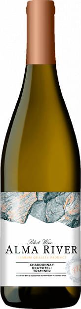 Вино Alma River Chardonnay-Rkatsiteli-Traminer 0.75 л