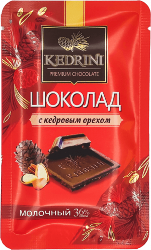 Шоколад Kedrini молочный с кедровым орехом