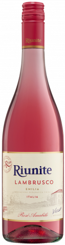 Игристое вино Riunite Lambrusco Emilia полусладкое розовое