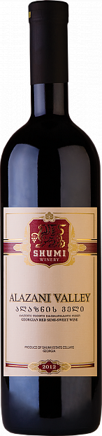 Вино Alazani Valley Shumi красное полусладкое 0.75 л