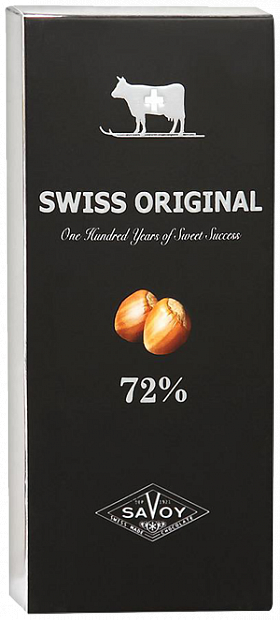 Шоколад горький с цельным фундуком Т.М.Swiss Original 100гр