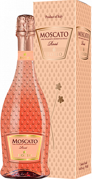 Игристое вино Moscato Rose Spumante Dolce 0.75 л сладкое розовое в подарочной упаковке 0.75 л